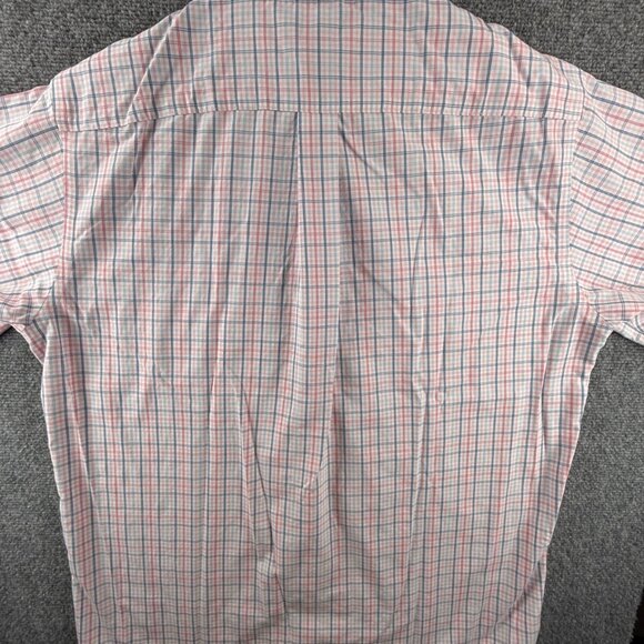 Brooks Brothers Pink Blue Check Long Sleeve Woven Medium Non Iron Woven Cotton - Picture 11 of 11